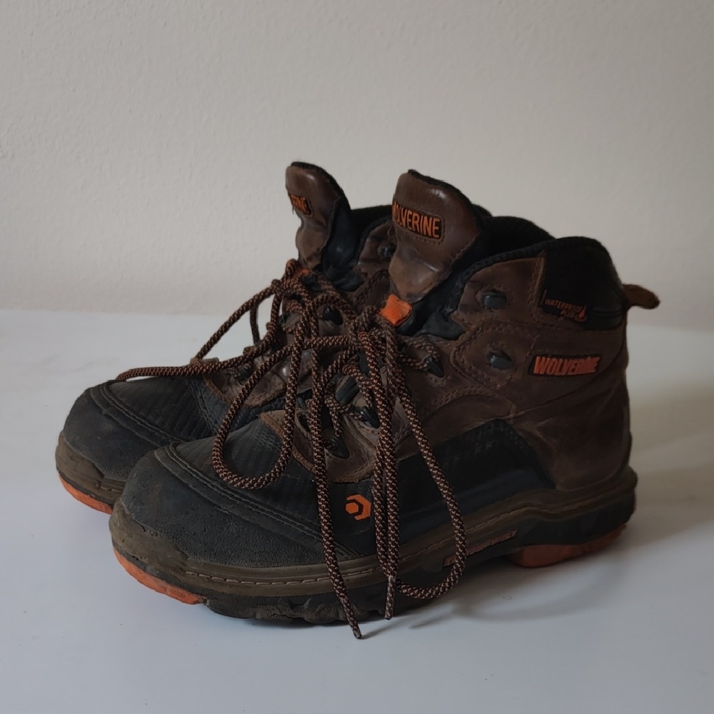 Wolverine steel toe work boots sz 7.5